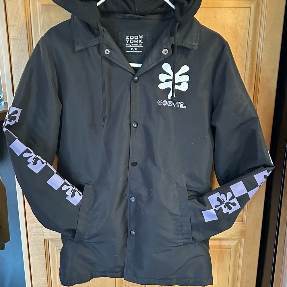 Zoo York Black and Purple Lightweight Jacket